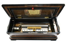 A Large Antique Swiss Cylinder