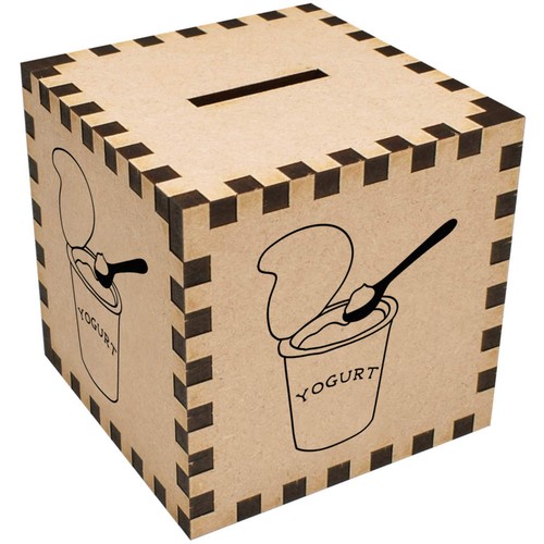 Cup yogurt money box - 'cup,