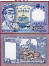 Insegna NEPAL 1 RUPIA nd 1974 1991 12 P 22 (5) UNC spedizione gratuita da 100$