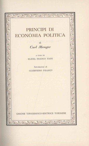Principi economia politica - principi,