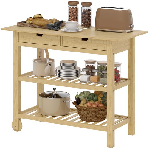 Homcom carrello cucina con - homcom, 2