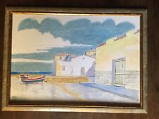 Quadro Acquerello Aldo Riso RIVA SOLITARIA