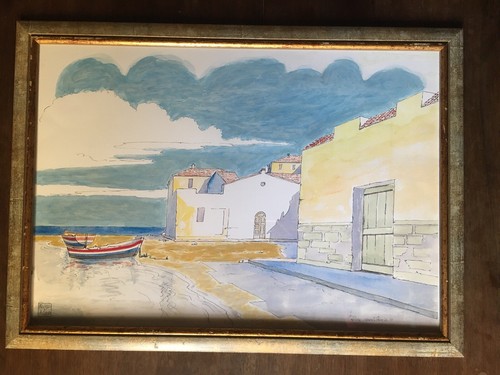 Quadro acquerello aldo riso - quadro,