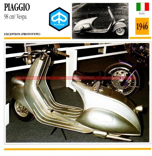 Piaggio vespa 1946 - 98, fiche