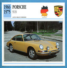 SCHEDA TECNICA AUTO DA COLLEZIONE - PORSCHE 911S 1966-1975