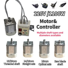 Nuovo 1100W Tornio Legno Montaggio Facciale Servomotore e Regolatore Macchina per Levigatrice a Nastro