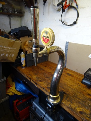Amstel beer pump - beer,
