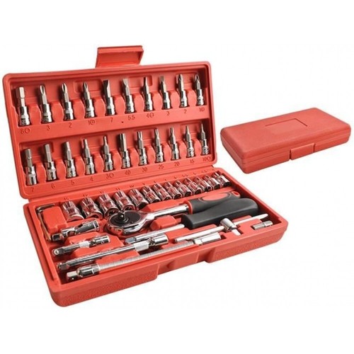 Set chiavi cricchetto - cricchetto, 46
