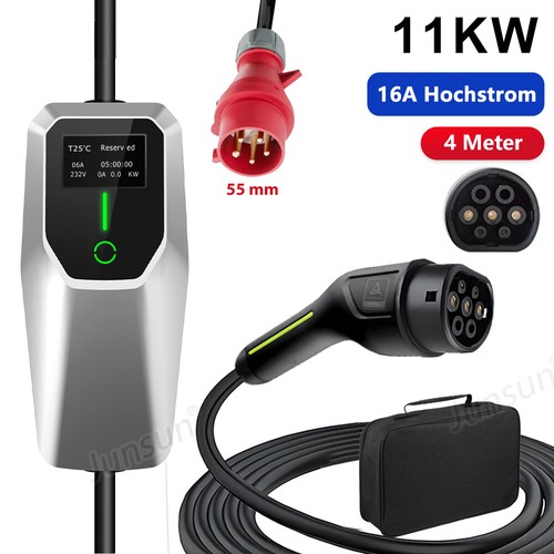 11kw 16a tipo - cavo, ev
