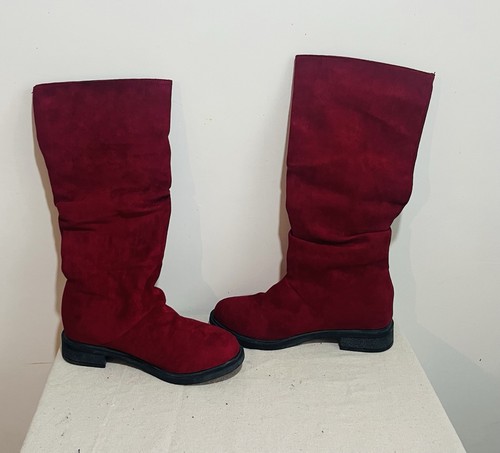 Stivali donna rossi slouch