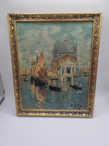 Antico dipinto olio venezia - olio,