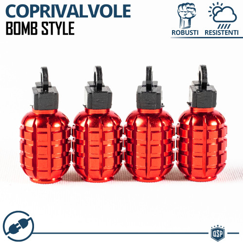 Tappi coprivalvole rossi - tappi,
