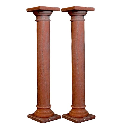 Coppia colonne granito rosa - colonne,