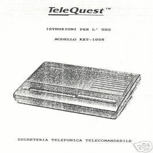Manuale segreteria telefonica - manuale,