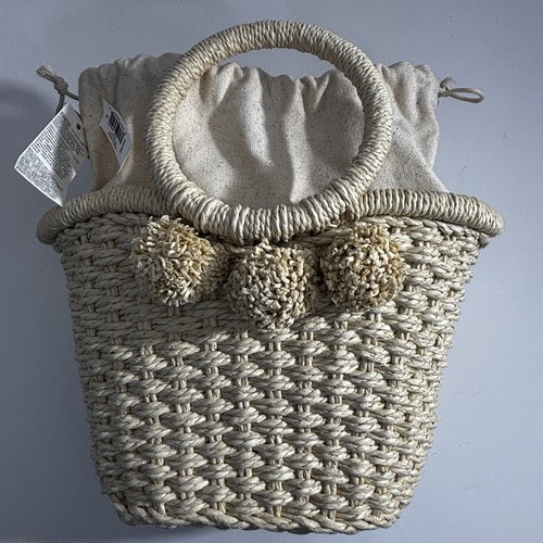 Banana republic pom straw - banana,