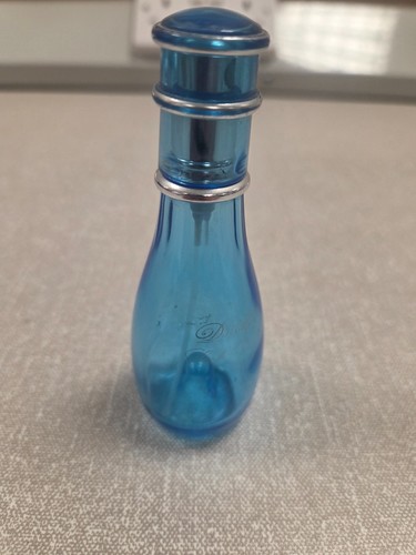 Vintage blue glass perfume - blue,