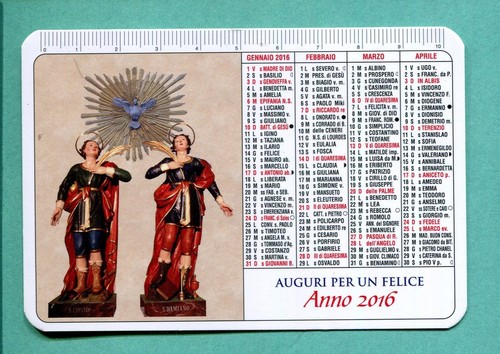 Calendario tascabile