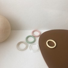 5 Pezzi Di Anelli Colorati Set