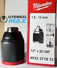 MANDRINO UNIVERSALE AUTOSERRANTE MILWAUKEE MM. 1,5 - 13 - ATTACCO 1/2"x20 UNF
