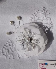 Fermaglio capelli, matrimonio,sposa,comunione, cerimonia,peonia elegante,perle