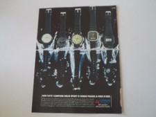advertising Pubblicità 1985 OROLOGI GLI SPORTIVI LORUS QUARTZ