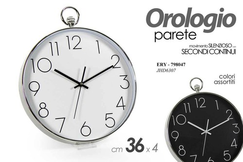 Orologio parete tondo - da, 36*4