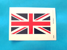 CARTOLINA PAESAGGIO TRICOLORE BANDIERA INGLESE DA COLLEZIONE  - (77)