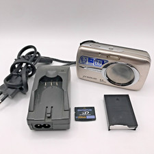 Olympus Mju U 600 6.0MP Digital Camera Silver Charger Battery xd card