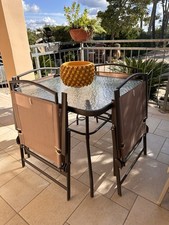 set tavolo e sedie da giardino