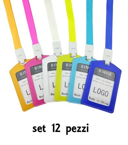 Set pezzi portabadge porta - pezzi,