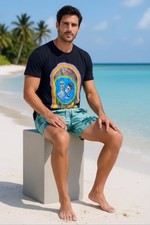 T-shirt nera unisex design