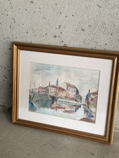 Sergio Orlando Acquerello Vecchia Milano Pittore Como