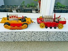 BULLDOZER VINTAGE ANNI 60 TRATTORE GIOCATTOLO BATT. OPERA. GERMANIA DDR GDR PER RICAMBI 2MODELLI