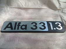 ALFA ROMEO 33 1.3 SCRITTA STEMMA SIGLA LOGO TARGHETTA BADGE EMBLEM FREGIO