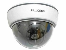 TELECAMERA di SICUREZZA FINTA DOME sensore movimento led rosso