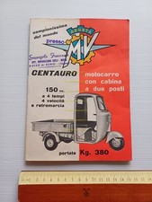 MV AGUSTA Centauro 150 motocarro 1959 depliant originale italiano