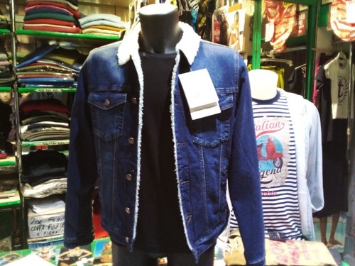 Giubbino jeans imbottito - jeans, uomo