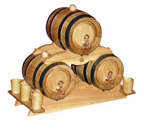 Botti rovere 3pz - -, 2l-5l