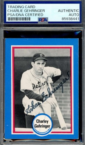 Autografo charlie gehringer - charlie,
