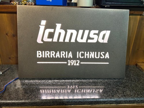 Insegna luminosa ferro birra - luminosa,