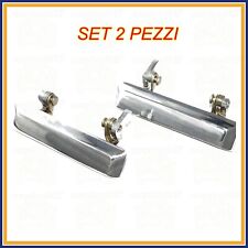 SET 2 MANIGLIA PORTA ESTERNA PER SUZ SJ410 SJ413 SAMURAI SANTANA METALLO CROMATO