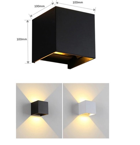 Applique cubo led 12w - applique,