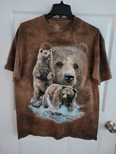 T-shirt L The Mountain Gardner Find 10 Bears AOP marrone tie-dye