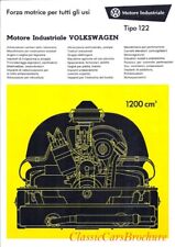 Brochure Depliant Volkswagen Motore Industriale Tipo 122 Maggiolino 1200 1967 IT