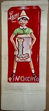 PASTIGLIE LEONE -Pinocchio- Bozzetto originale preparatorio acquerello - ' 50-