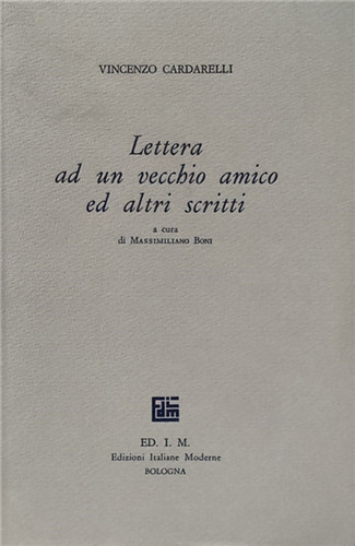 Cardarelli vincenzo lettera - cardarelli,vincenzo.,