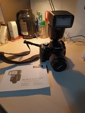 Macchina Fotografica CANON EOS 600D + obiettivo 18-55mm + Flash METZ MECABLITZ