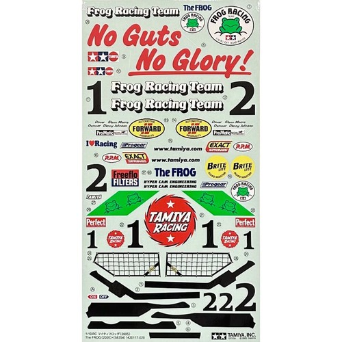 Adesivo tamiya the frog - frog, per