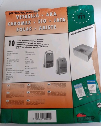 Elettrocasa vt1 sacchetto - elettrocasa, x