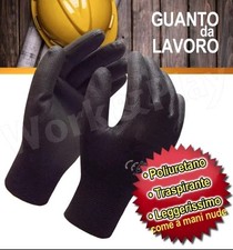 10 PAIA GUANTI DA LAVORO SPALMATI IN NITRILE PAYPER MISURA   9